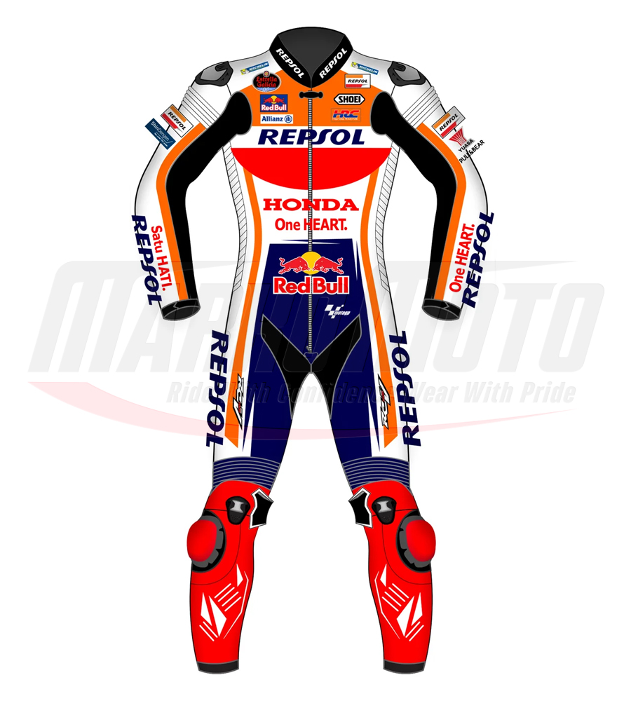 Marc Marquez Honda Motorcycle Leathers Racing Suit