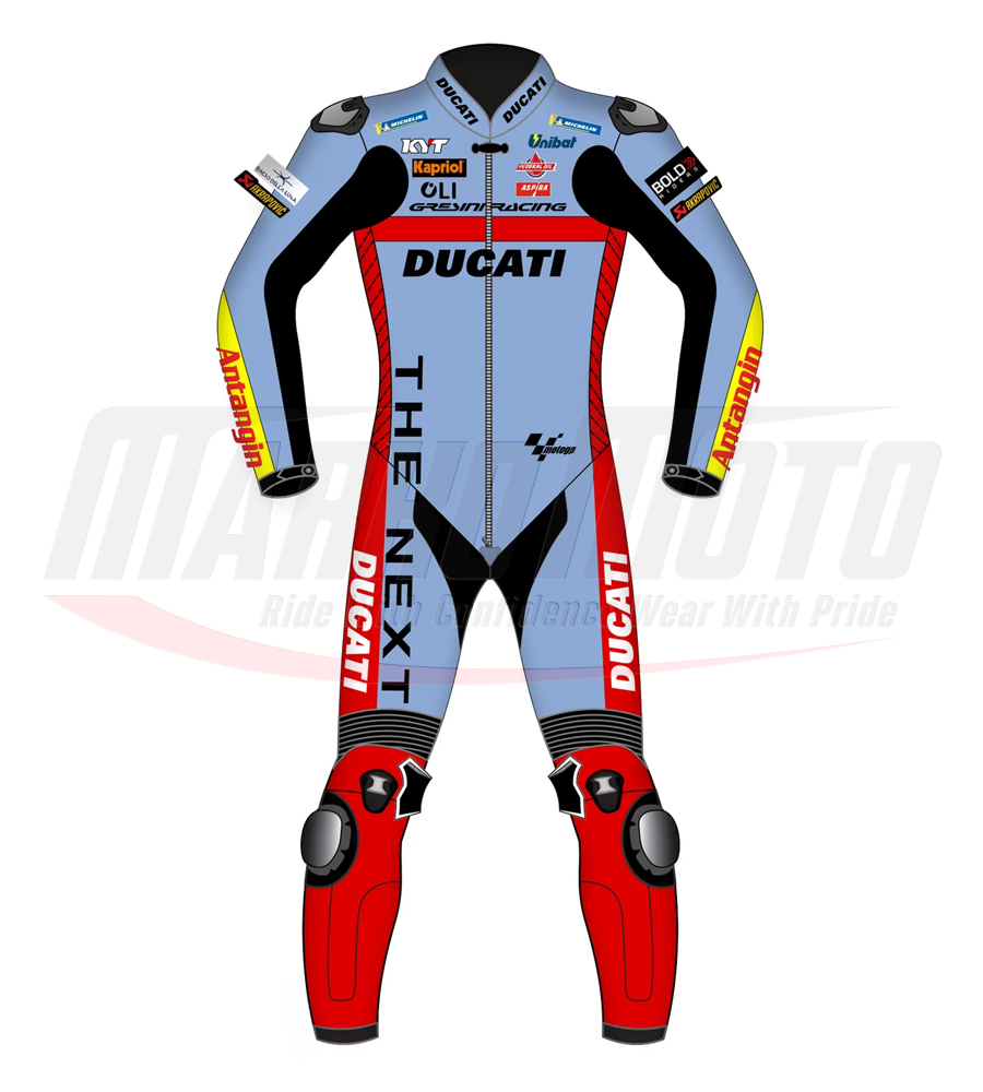 Fabio Di Giannantonio Ducati Motorcycle Track Racing Leather Suit