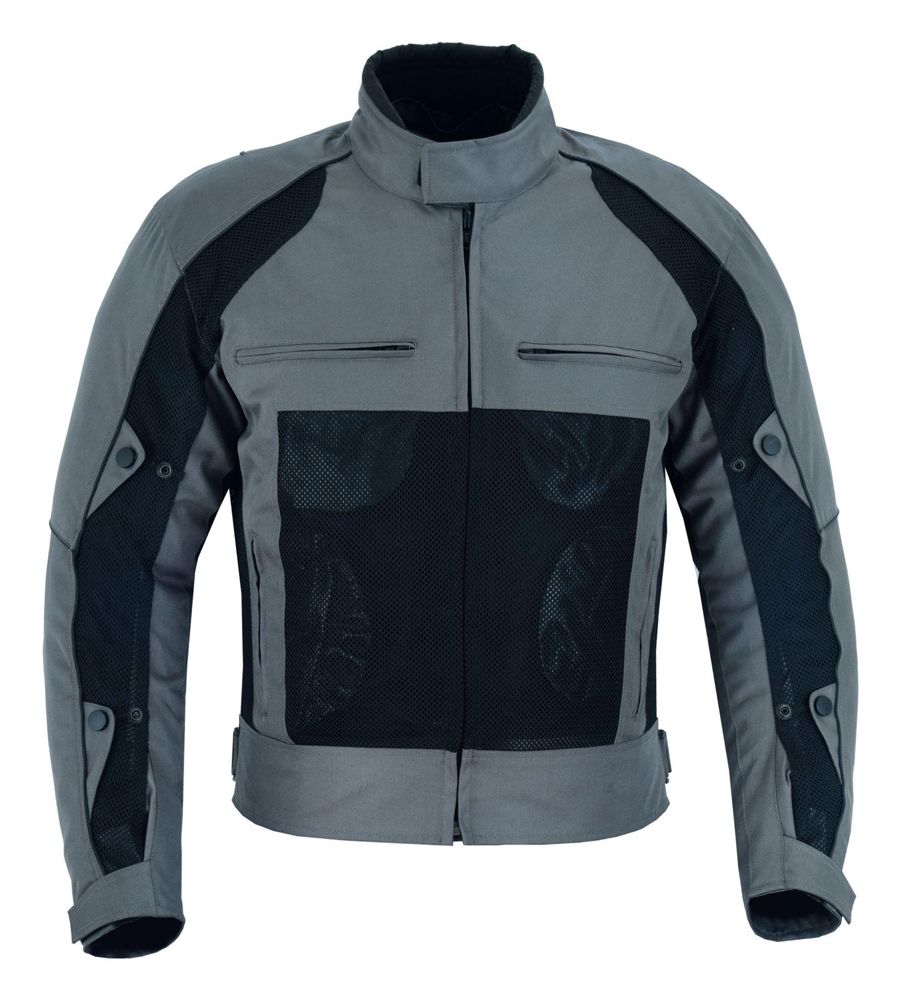 Motorcycle Textile Cardura Air Mesh Motorcycle Jacket - Black & Grey