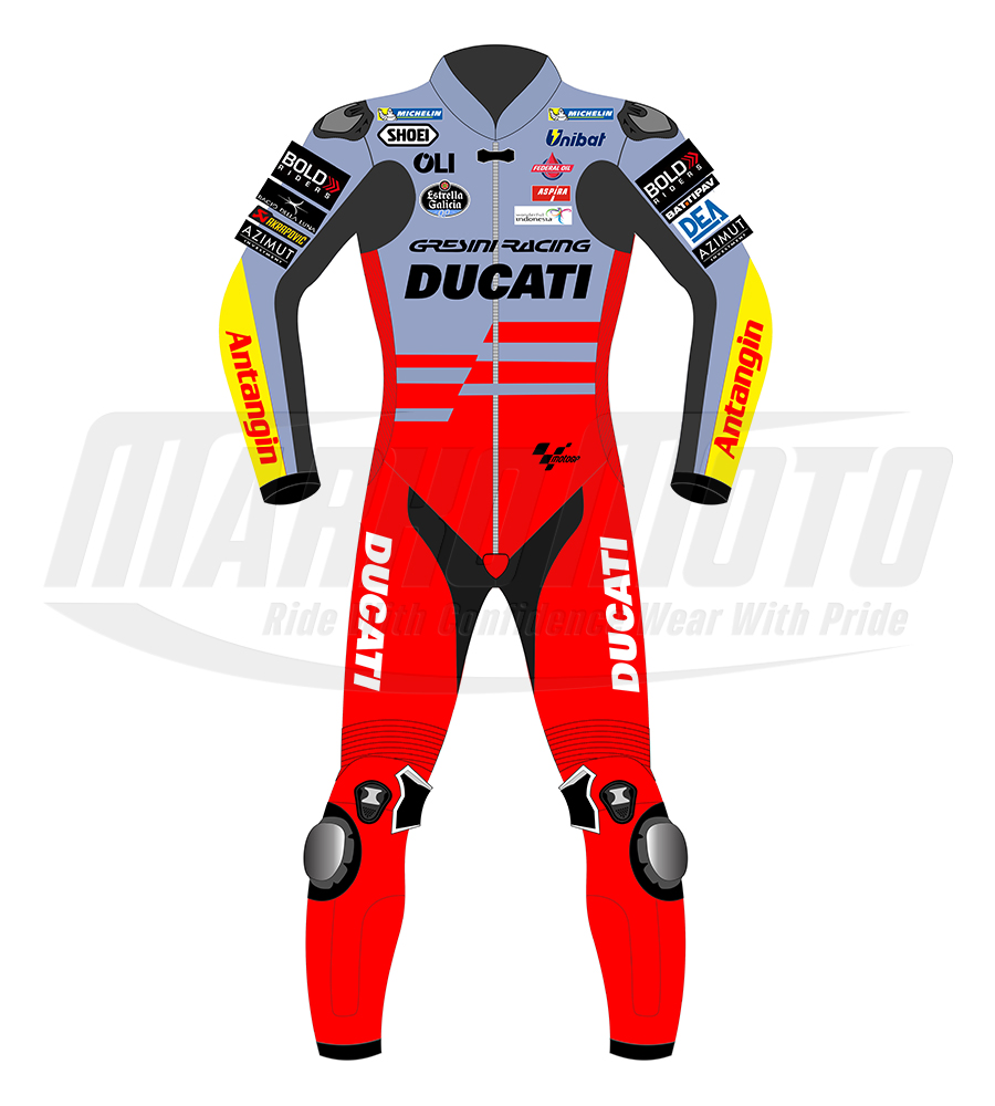 Fabio Di Giannantonio Ducati Motorcycle Full Leather Racing Suit