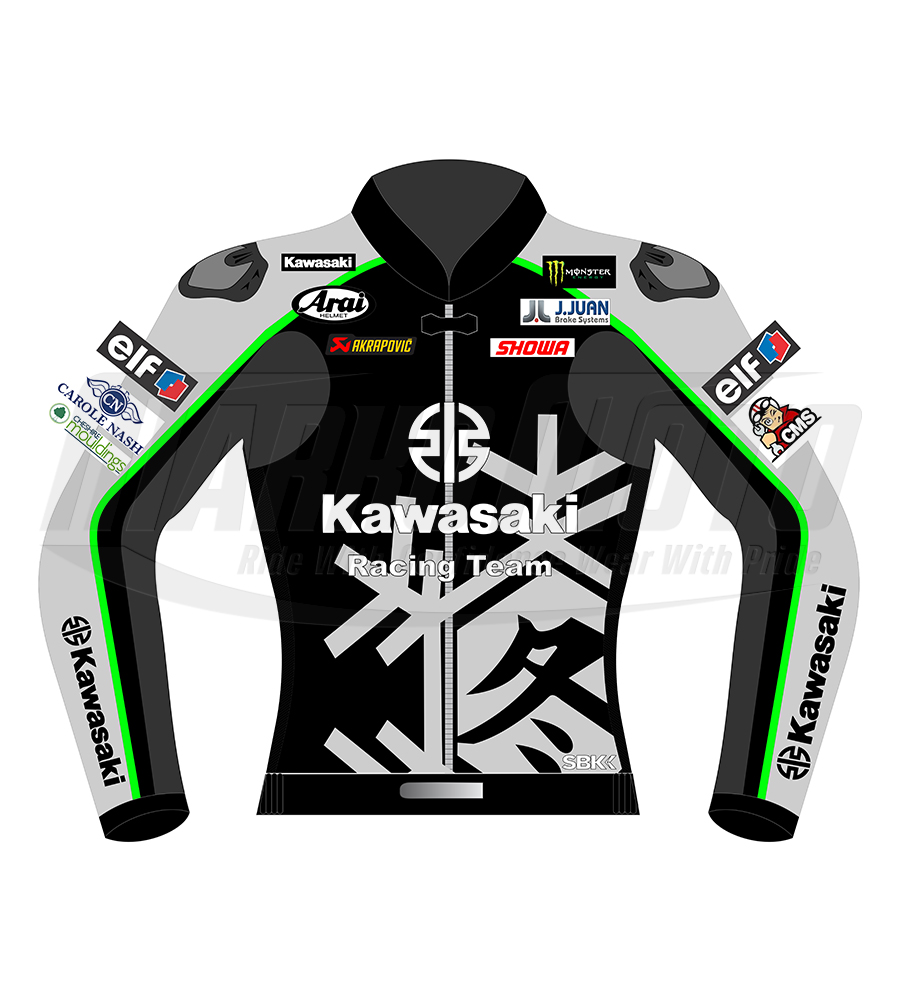 Kawasaki Jonathan Rea Winter Test 2023 Motorcycle Racing Jacket