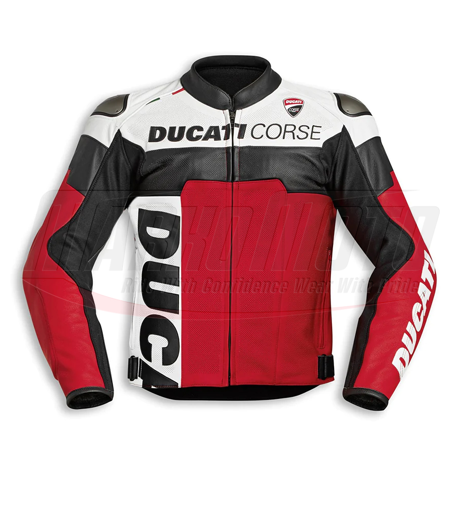 Ducati Corse C5 Motorbike Racing Leather Jacket