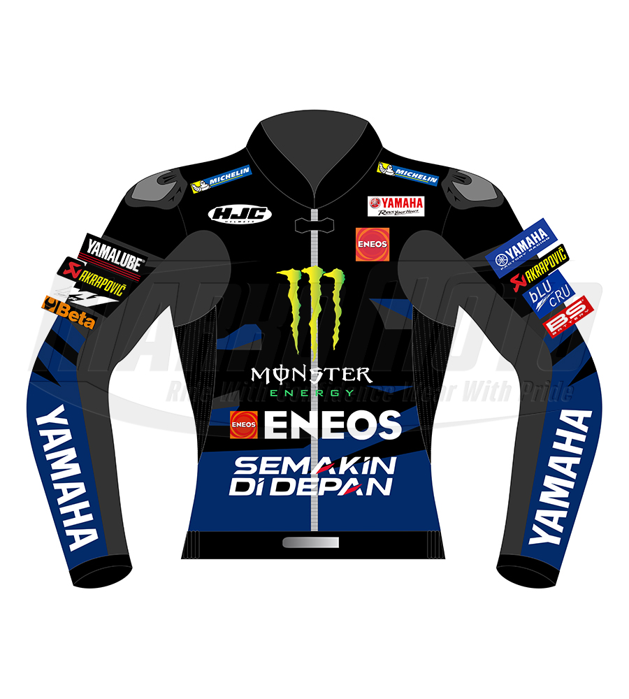 Yamaha Monster Energy Fabio Quartararo Leather Racing Jacket