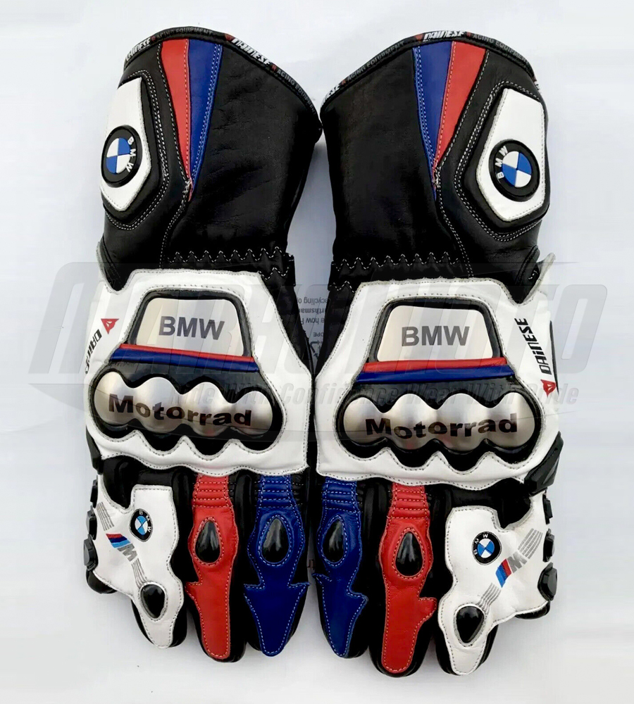 BMW Motorrad M1000RR Motorbike Racing Leather Gloves