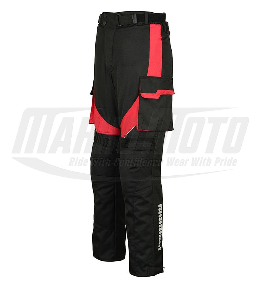 Motorbike Packs Suit Red Cordura Waterproof Armored Riding Suit