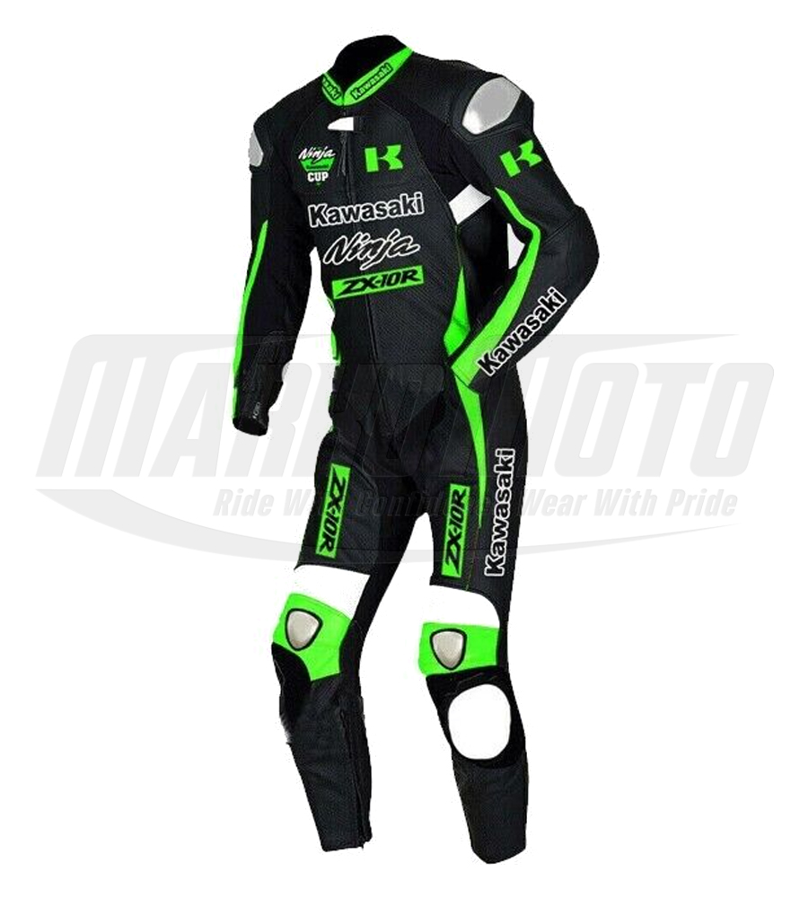 Kawasaki Ninja ZX-10R Leather Motorcycle Racing Suit