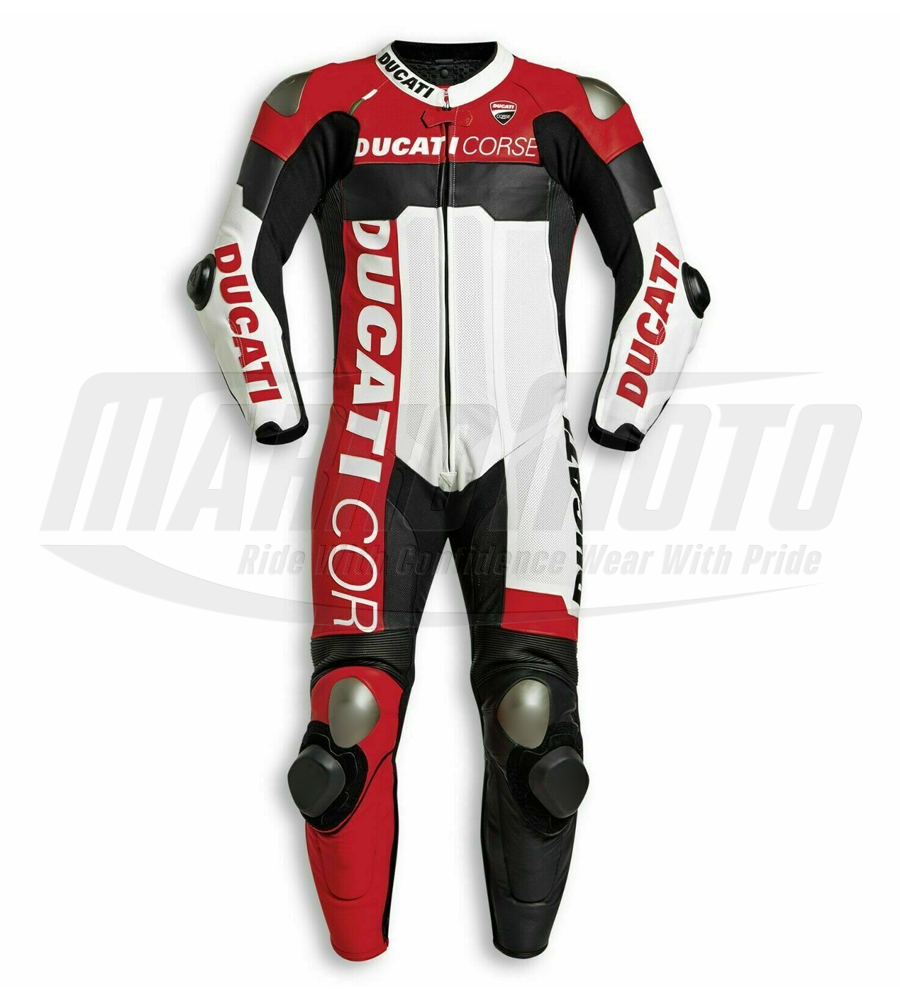 Ducati Corse C5 Racing Suit Cowhide and Kangaroo Leather Racing Suit 1pcs & 2pcs,Ducati Gloves, Ducati Boots For Men and Women 3 in 1 Package