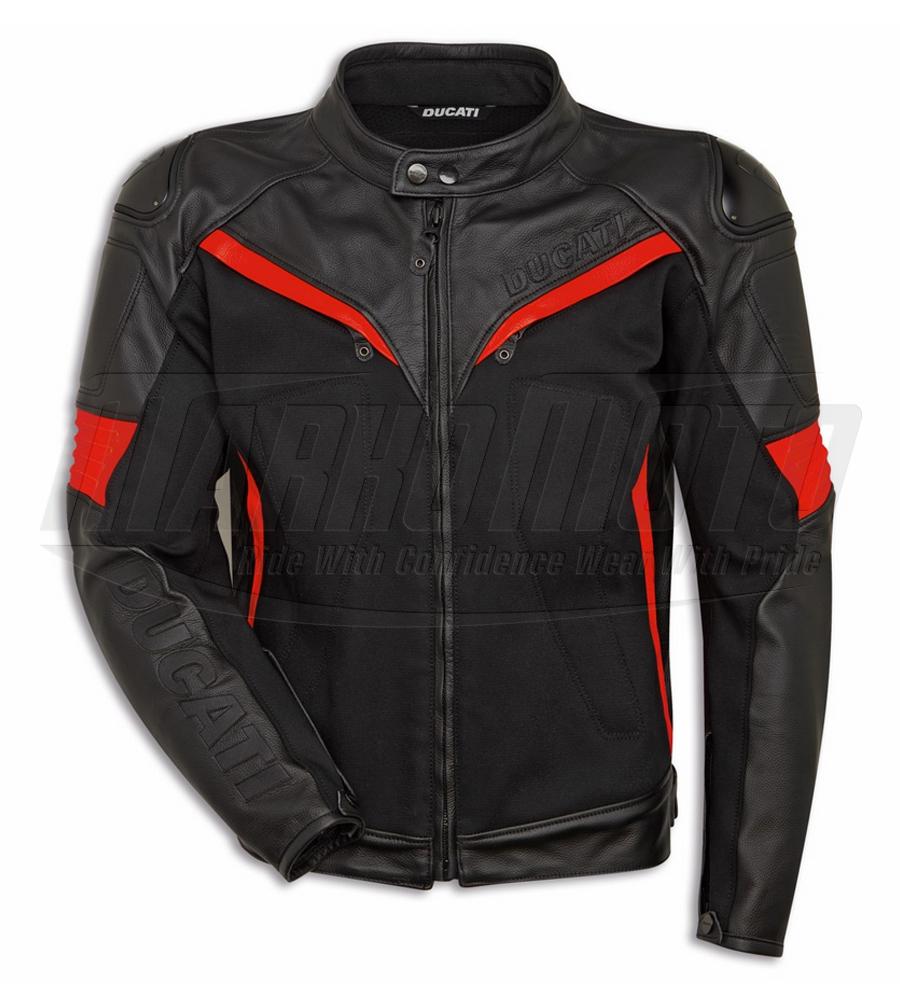 Ducati Fighter C2 Leather/Fabric Motorcycle Racing Jacket