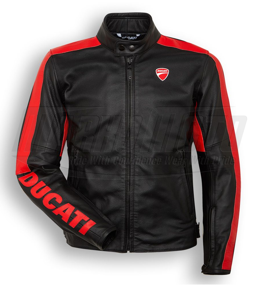 Ducati Company C4 Motorcycle Leather Racing Jacket