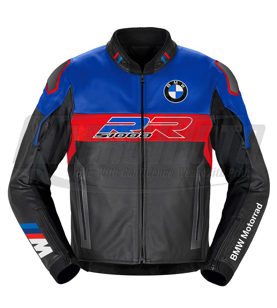 BMW Motorrad S1000 RR Blue And Black CE Approved Racing Jacket