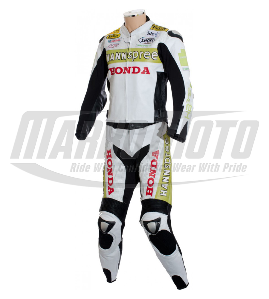 Suzuki GSXR Blue Motorcycle Leather Racing Suit