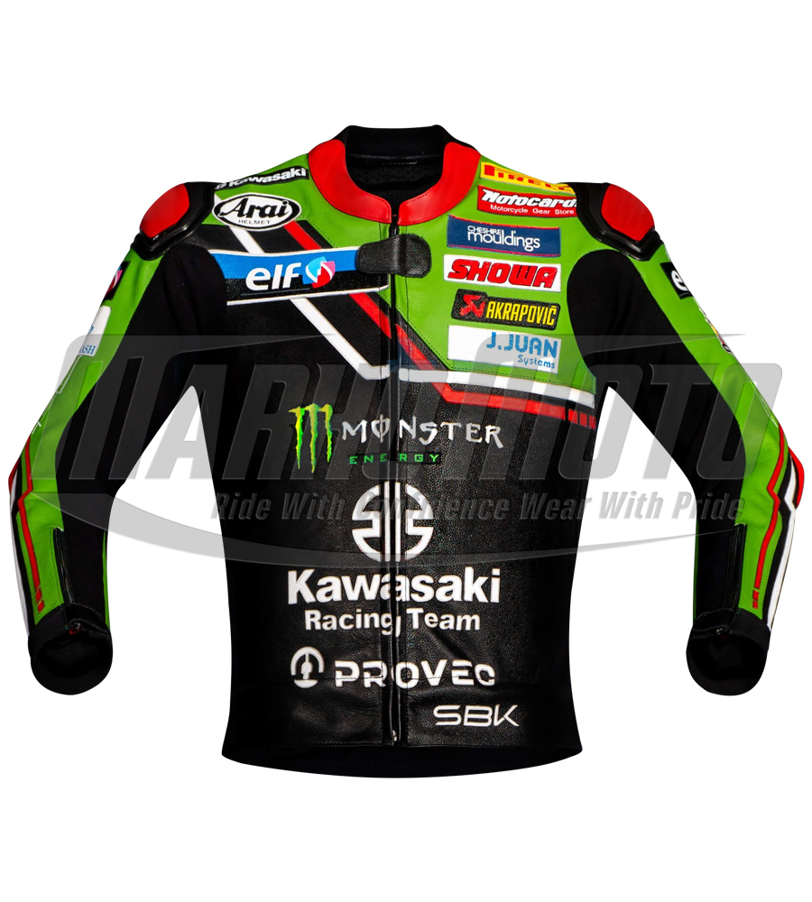 Jonathan Rea Kawasaki Biker Wsbk 2023 Leather Racing Jacket