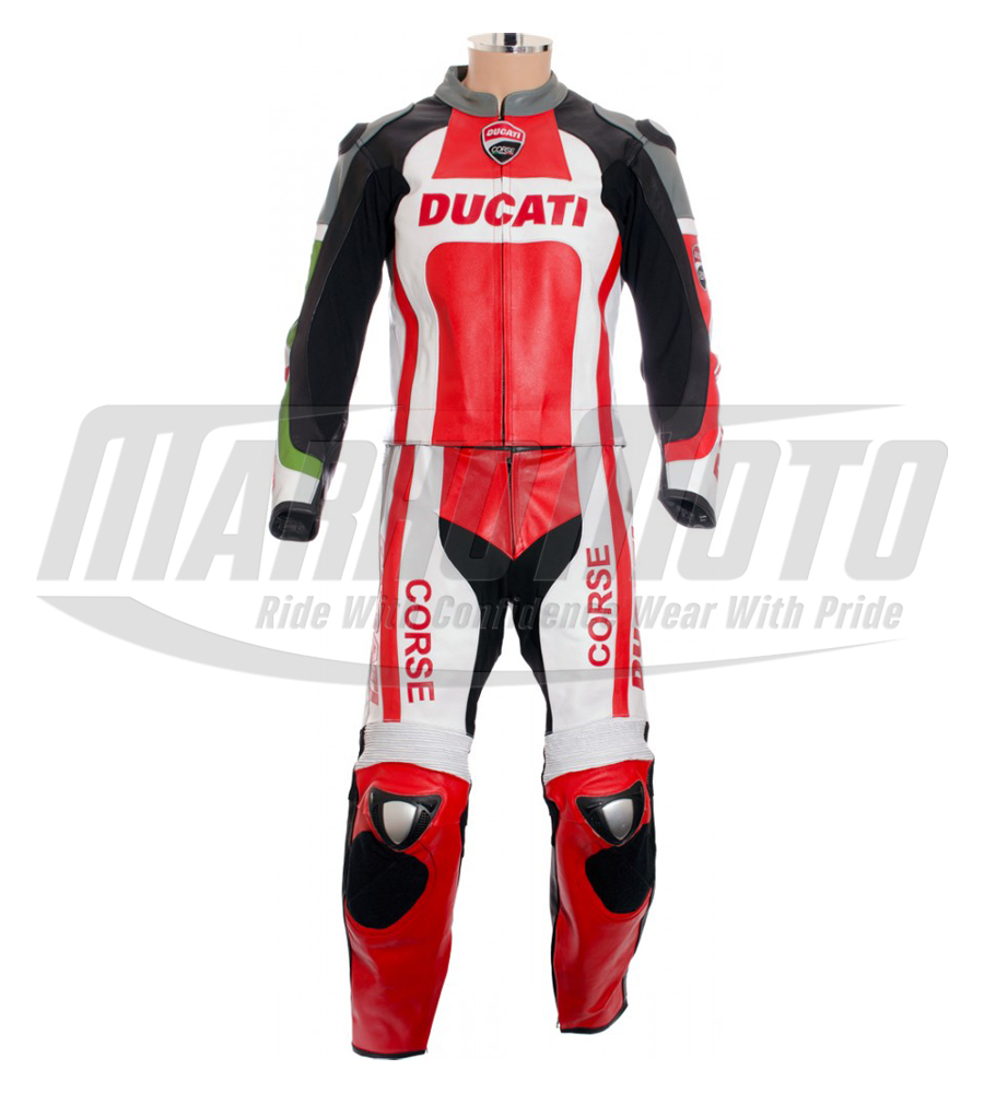 Ducati Corse Tri-Color Special Edition Leather Motorcycle Racing Suit