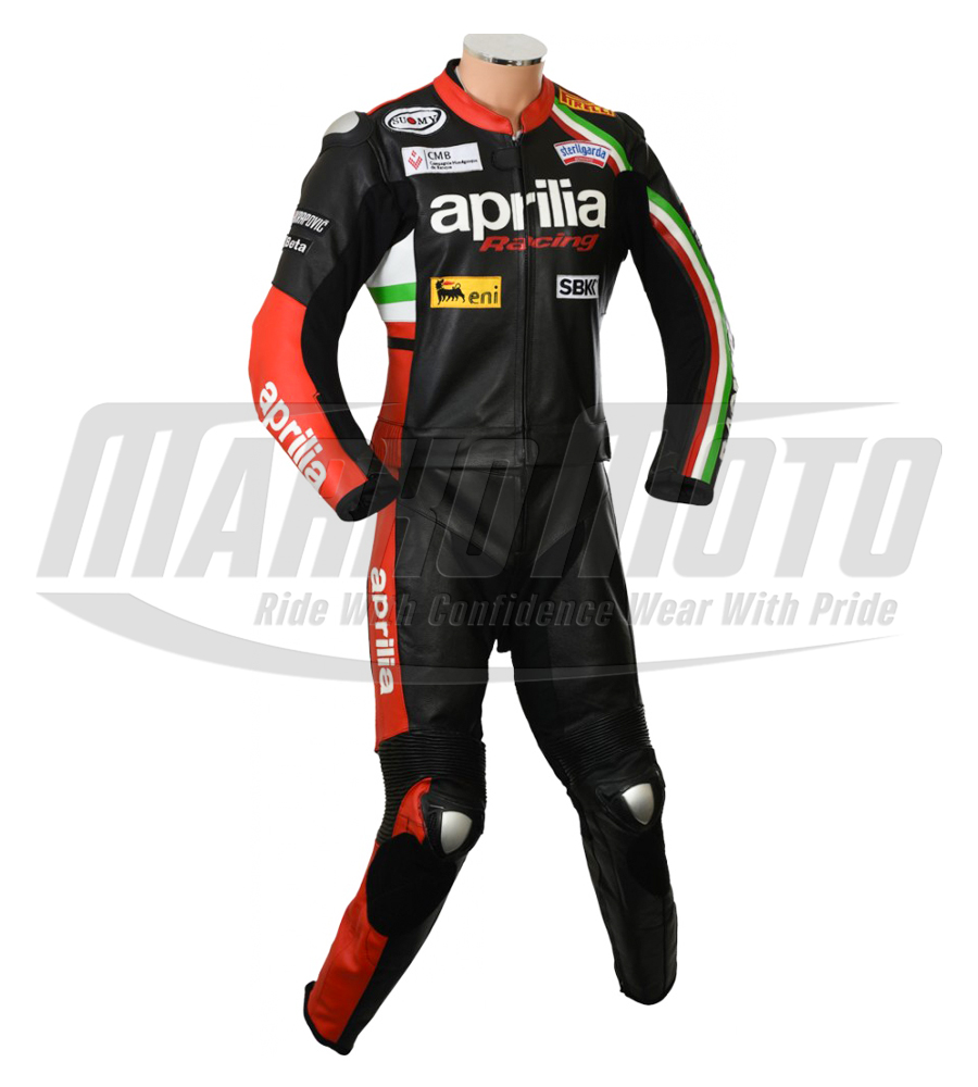 Aprilia Racing Max Italia Motorcycle Leather Racing Suit