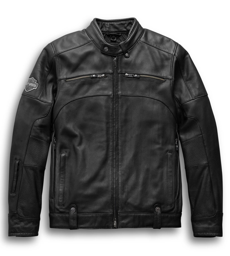 Harley-Davidson Triple Vent Passing Motorcycle Leather Jacket