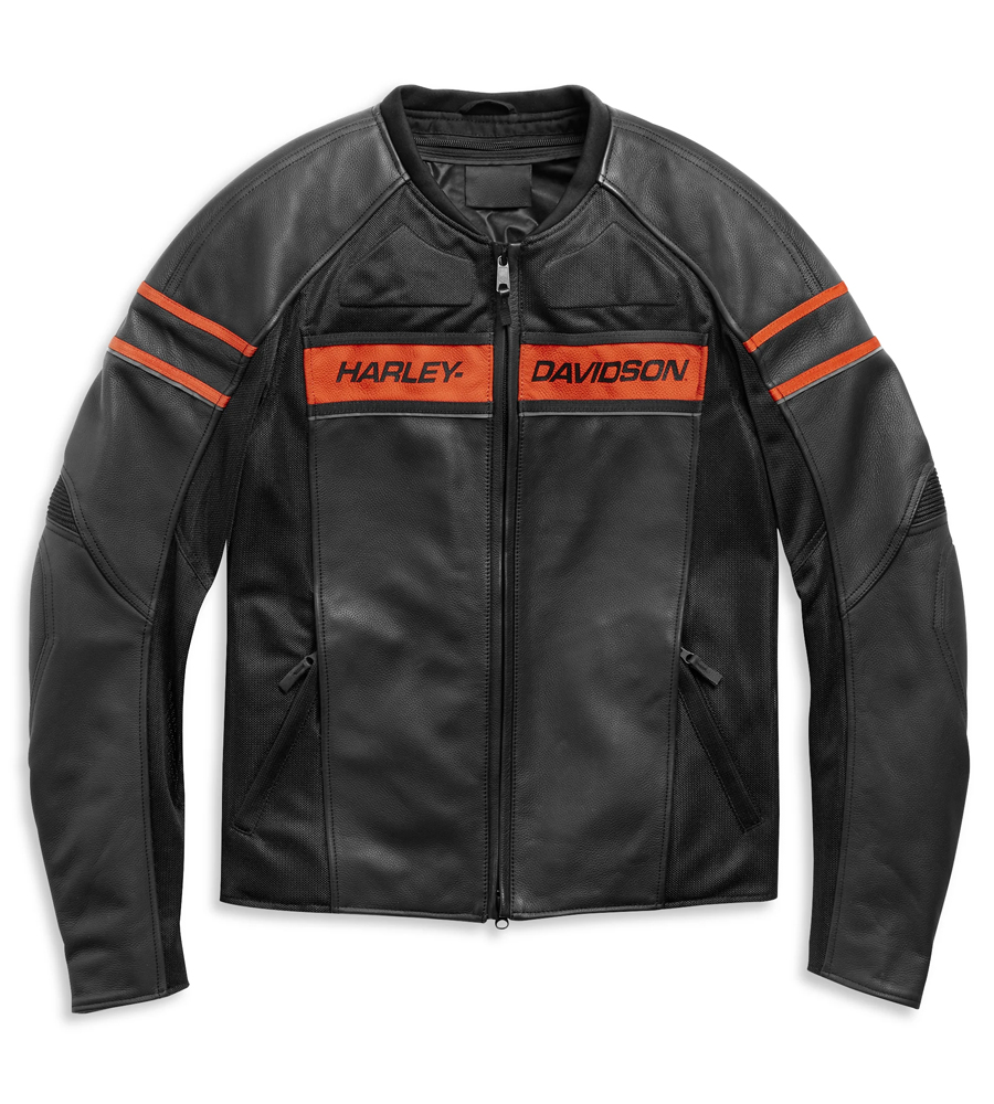 Harley-Davidson Triple Vent Passing Motorcycle Leather Jacket