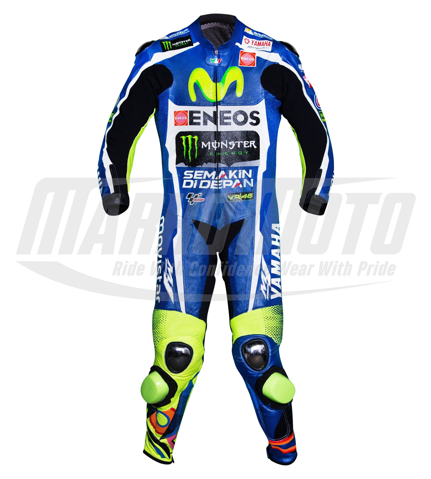 Valentino Rossi Leather MotoGP 2016 Motorbike Suit