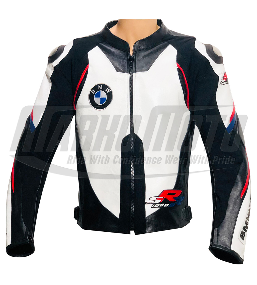 BMW S1000RR Super Sports Motorcycle Leather Racing Jacket