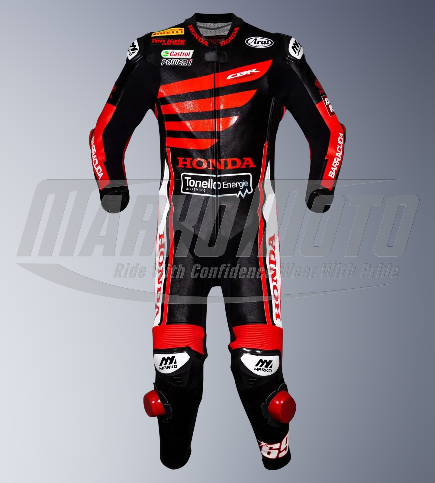 Nicky Hayden Full Body Winter Test Biker Suit