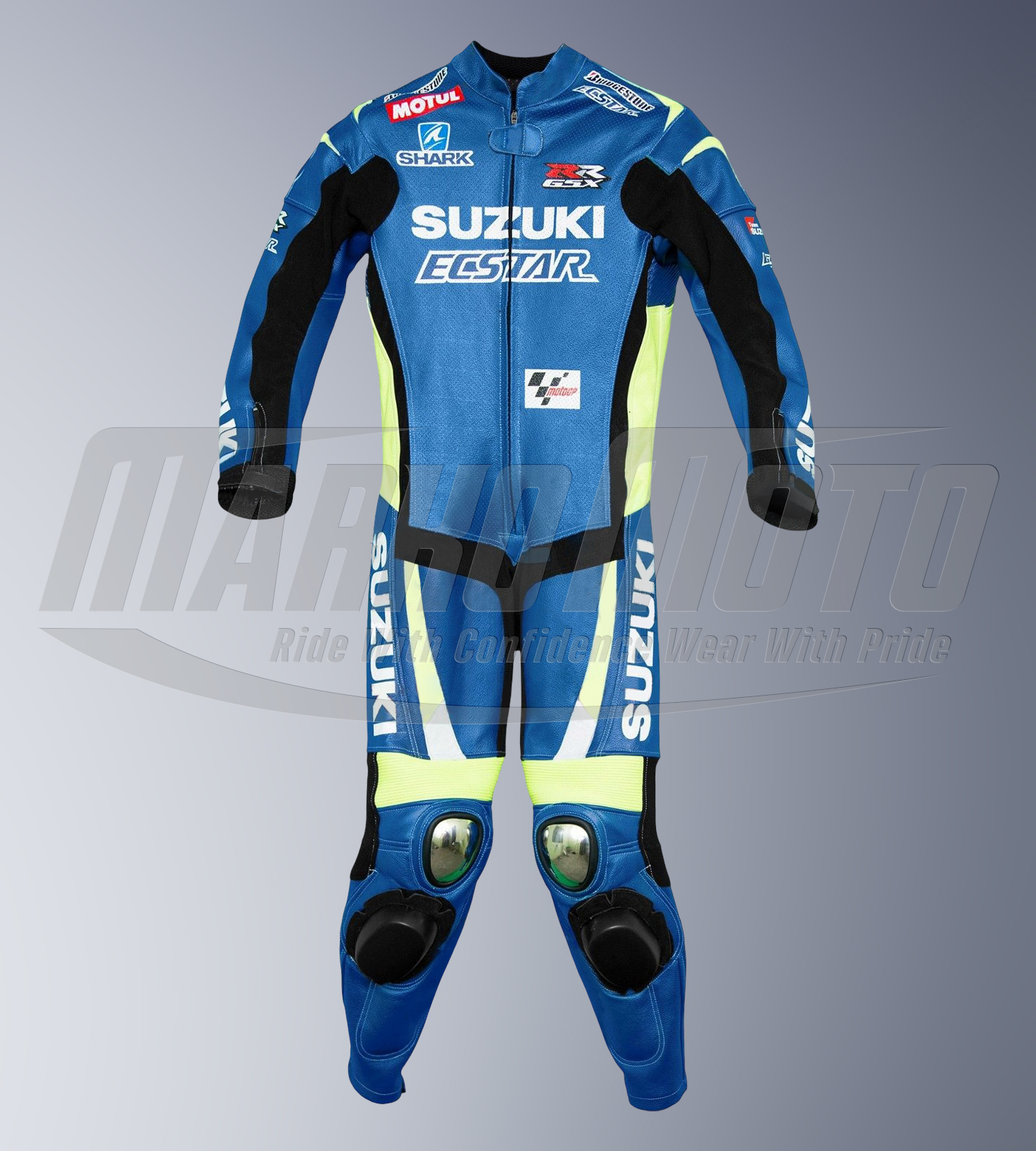 Aleix Espargaro Suzuki Motorcycle Leather Racing Suit