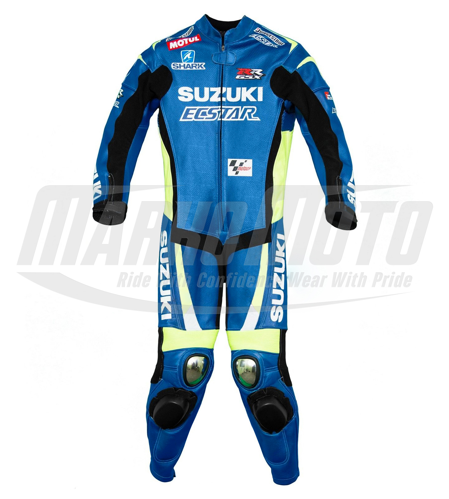 Aleix Espargaro Suzuki Motorcycle Leather Racing Suit