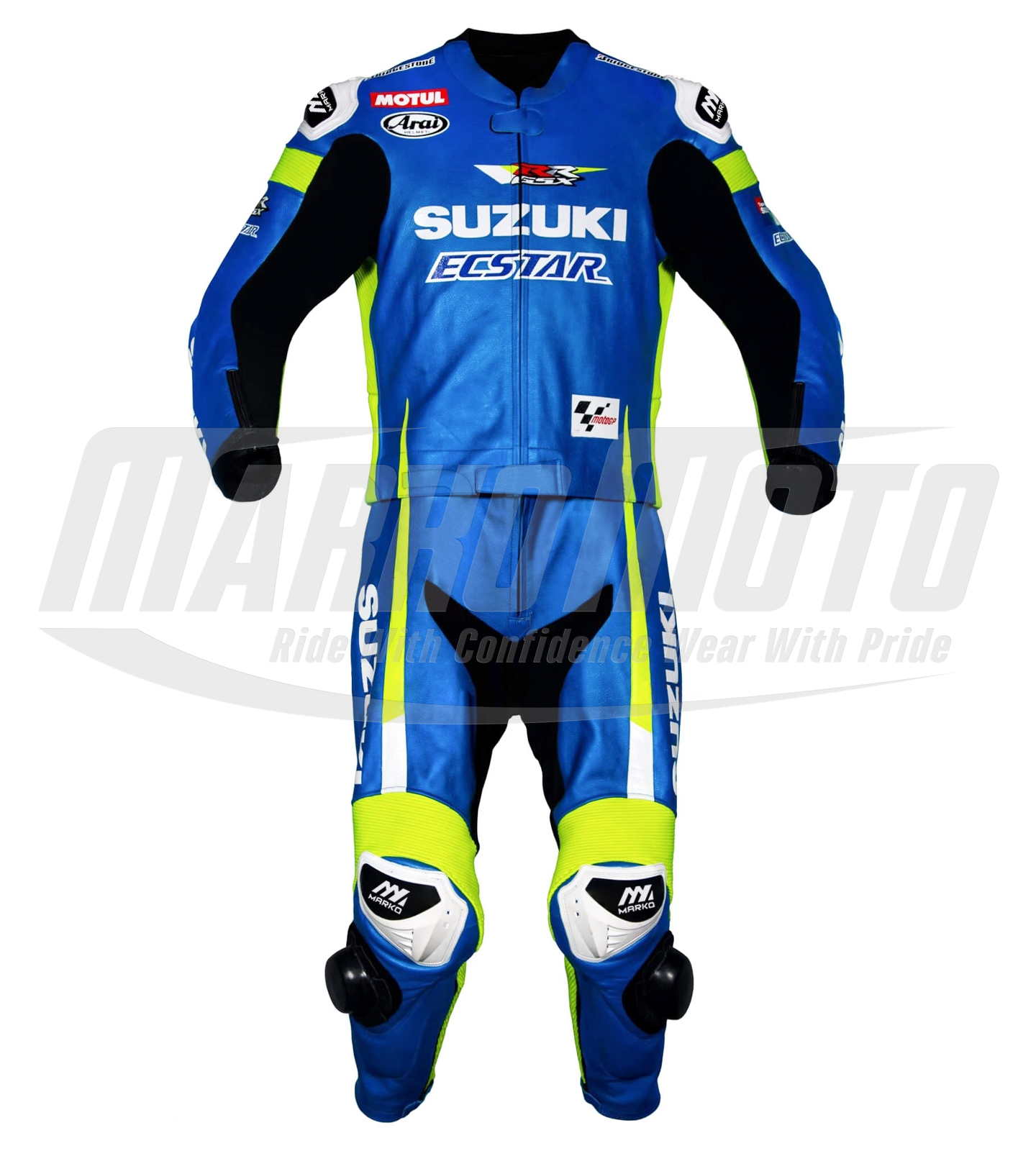 Aleix Espargaro Suzuki Motorcycle Leather Racing Suit