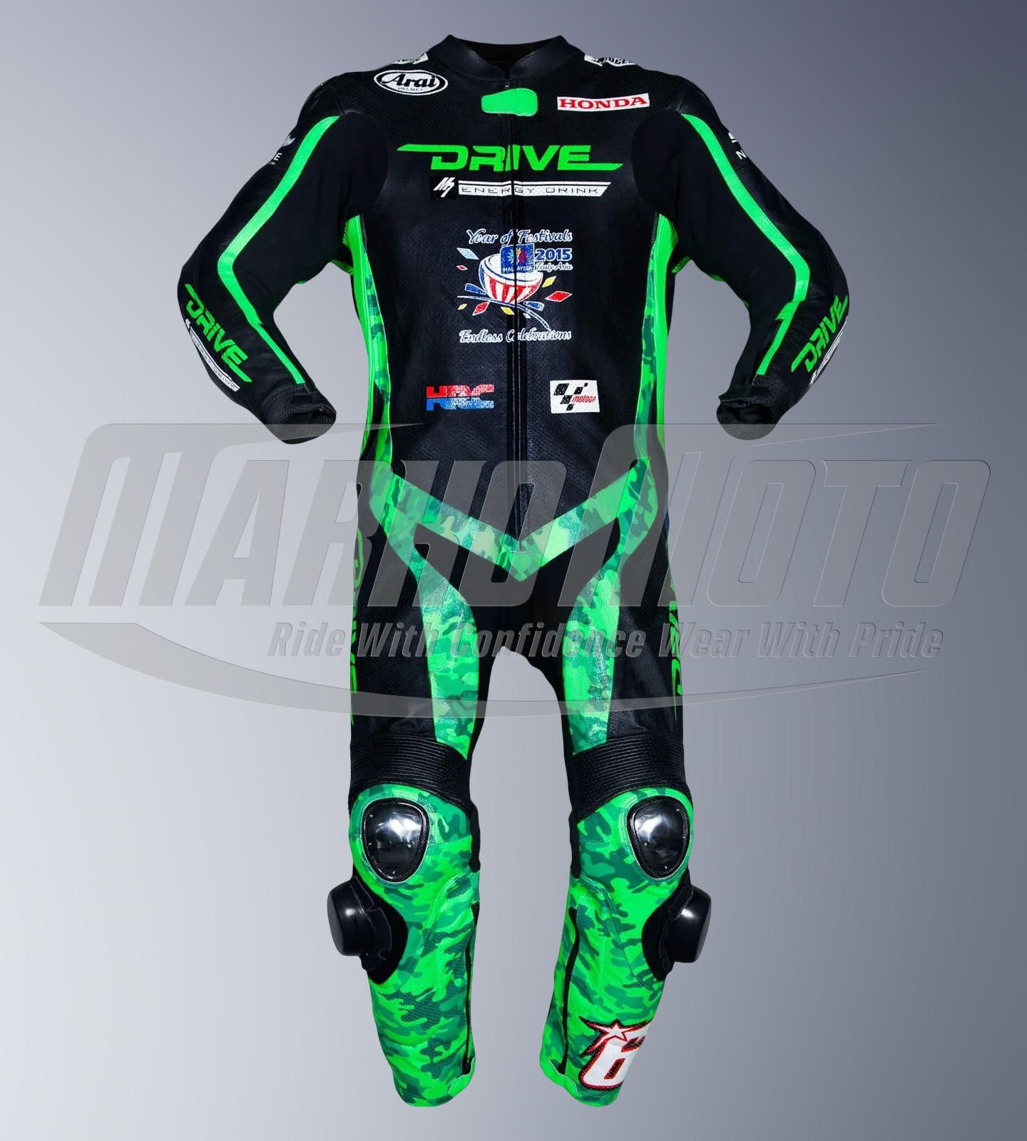 Nicky Hayden Mugello Leather Motorcycle Racing Suit