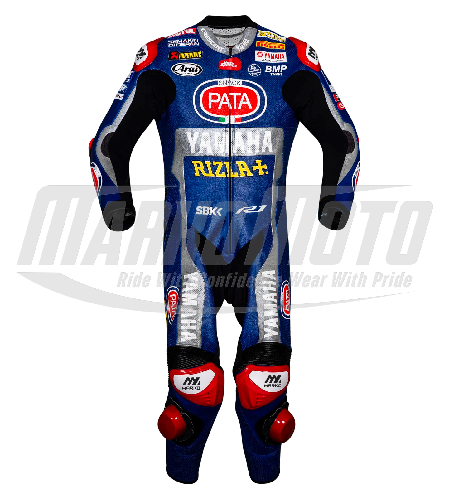 Michael Van Der Mark Yamaha Riding Leather Suit