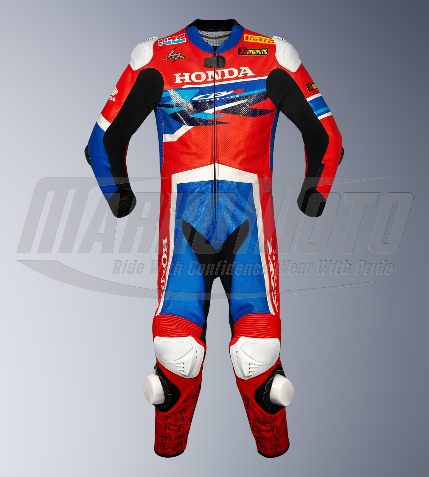 Leon Haslam Honda CBR WSBK 2020 Leather Race Suit